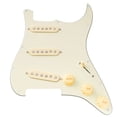 thumbnail image 1 of Musiclily Pro SE Pre-wired Standard SSS Pickguard with Staggered Alnico 5 Magnet Single Coil Pickups for ST Style Electric Guitar, 3ply Cream, 1 of 5