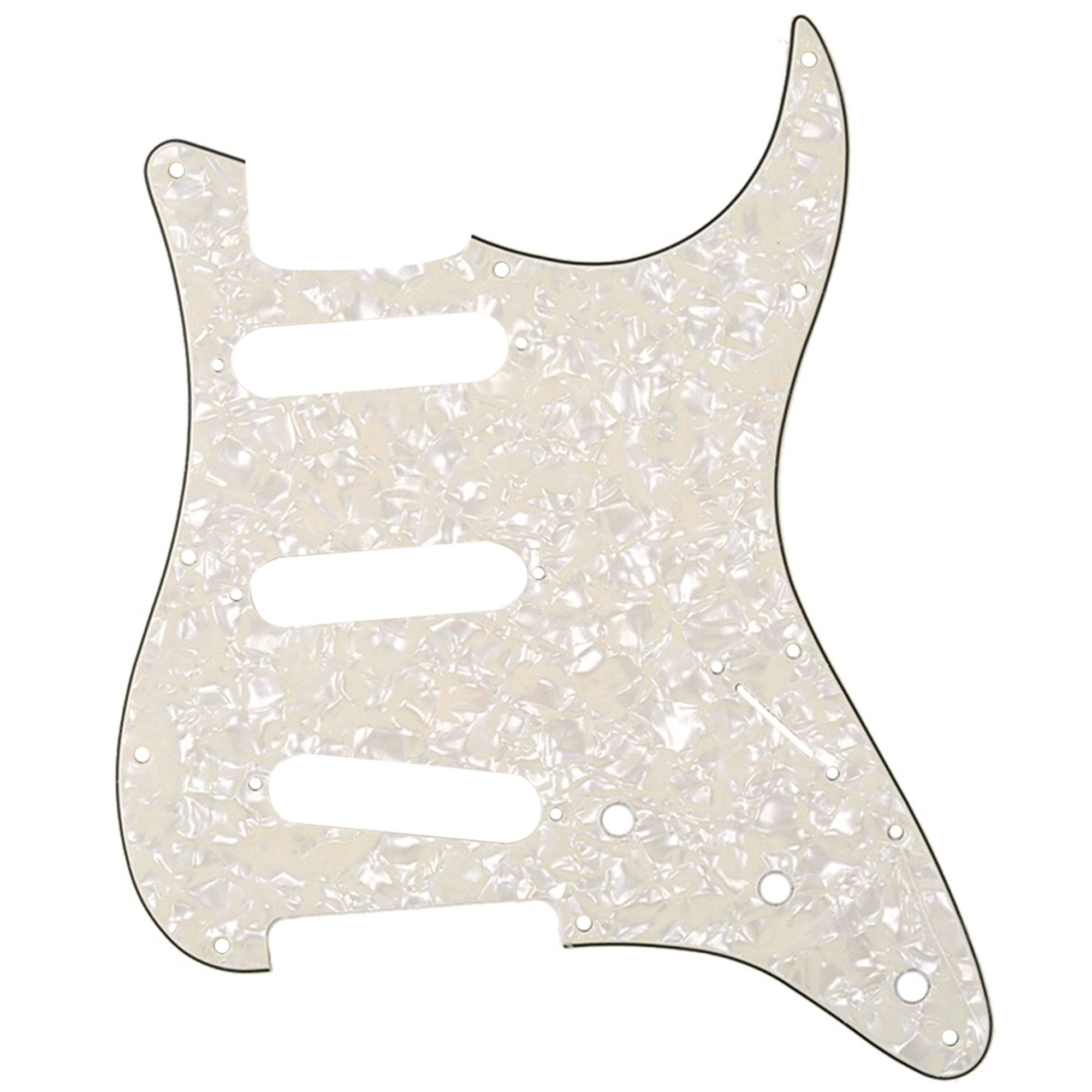 Musiclily SSS 11 Löcher Strat Pickguard Gitarren Schlagbrett für Fender