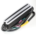Micro Guitare Musiclily Dual Hot Rail - Haut Parleur Humbucker Pour Fender Squier Strat - Crème
