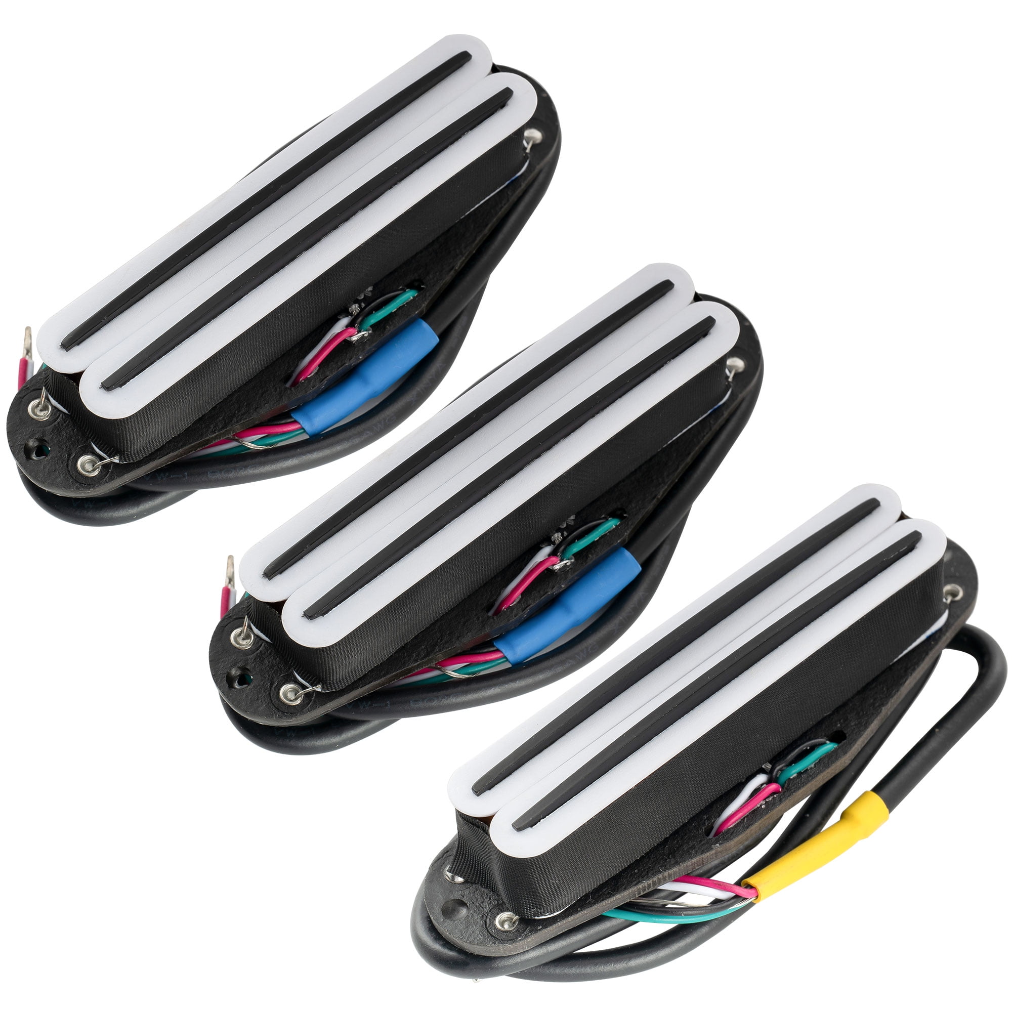 Musiclily Pro STDPHA Alnico 5 Dual Hot Rail Single Coil Sized Humbucker Super Distortion Neck