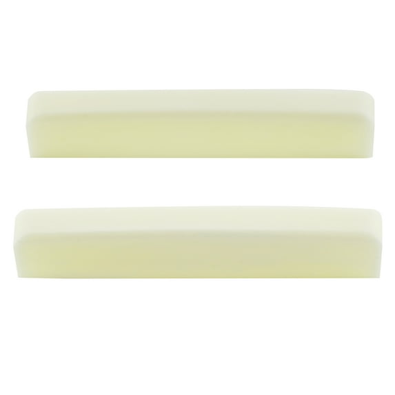 Musiclily Pro Universal Jumbo Bone Nut Blank for Acoustic and Electric Guitar, Ivory (Set of 2)