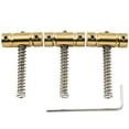 thumbnail image 1 of Musiclily Ultra 10.8mm Wave Style Full Solid Brass Barrel Compensated Saddles for Tele Style Electric Guitar, Nickel Screws, 1 of 5