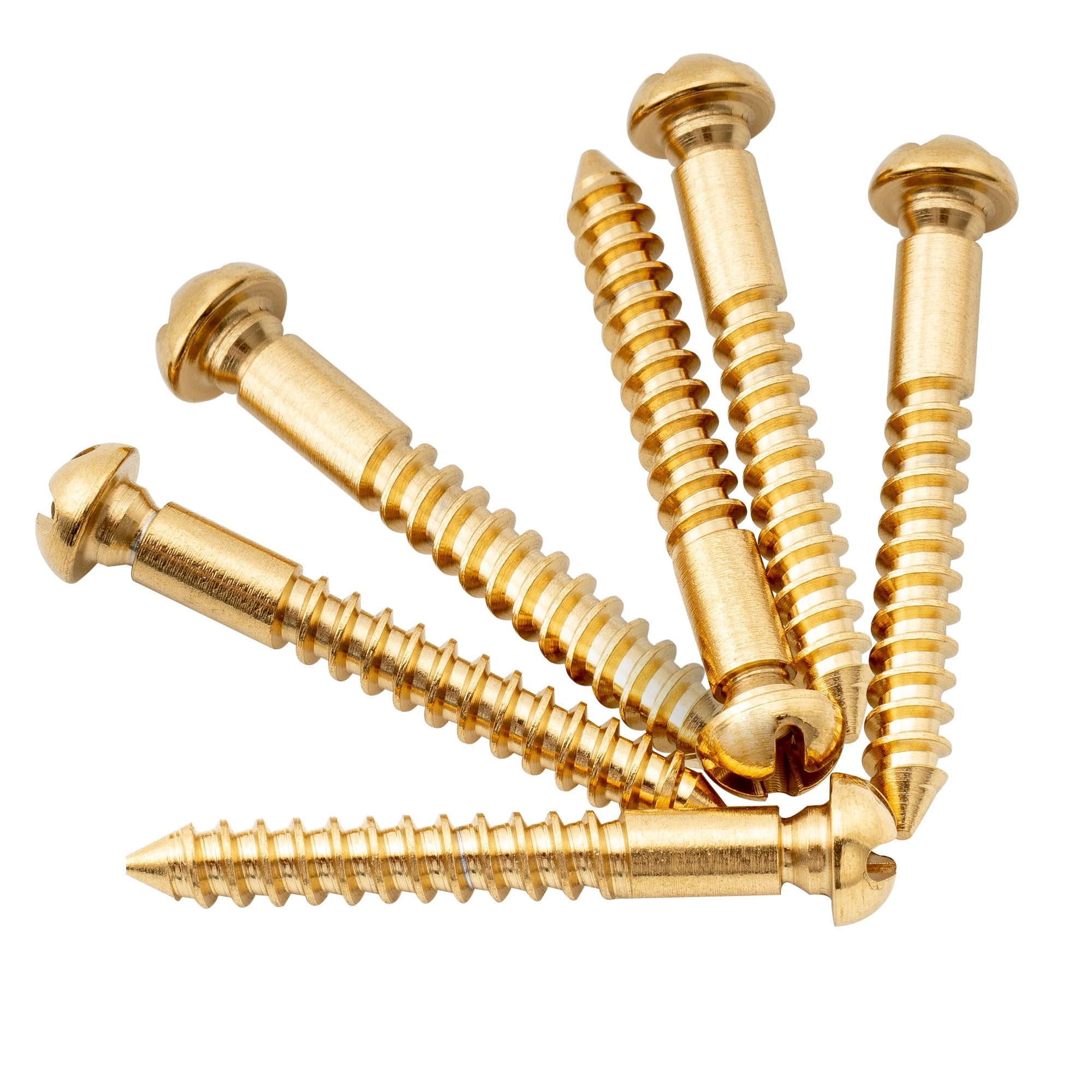Gold Rack Screws Musiclily Ultra 3.5x30mm Stainless Steel Mounting Screws for Electric ...