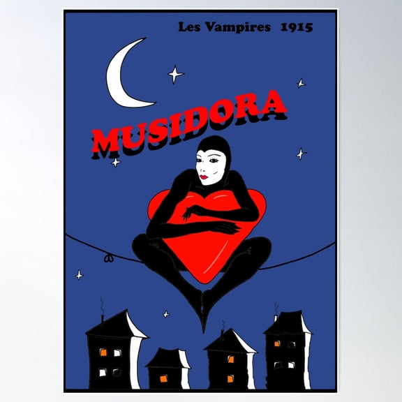 Musidora As Irma Vep Poster Wall Art, Modern Wall Decor For Living Room Bedroom, 24x36 UNFRAMED