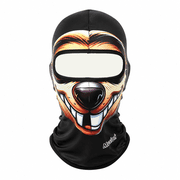 Musion 3D Printed Animal Balaclava Face Mask Funny Full Face Covering Helmet Liner Breathable Sweat-Wicking Motorcycle Mask for Cycling & Outdoor Sports