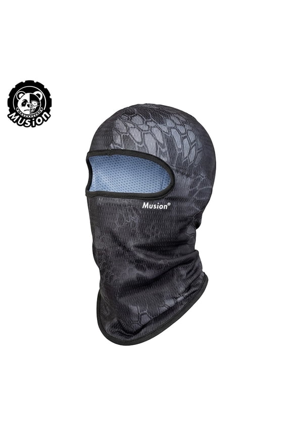 Multi‑Use Balaclava Face Mask Breathable Mesh Neck Cover Sweat‑Absorbent Headwear for Summer Outdoor Sports Riding