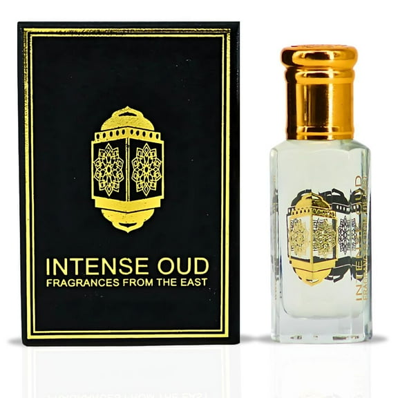 Musk Abiyad Perfume Oil 12ML (0.40 OZ) With Black Gift Box By Intense Oud | Soft Woods & Fresh Neroli, Wrapped In Warm Musk.