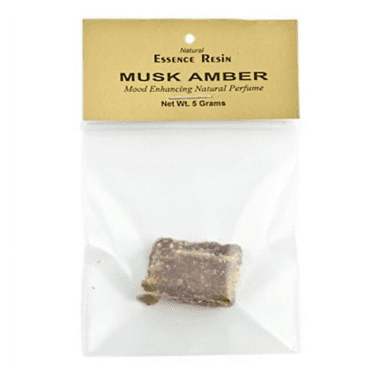 Musk Amber Resin, for Burning or Solid Perfume, 5 Grams