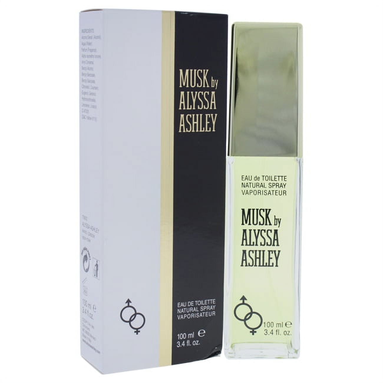 Alyssa Ashley Unisex Musk Eau de Toilette Spray 3.4 oz