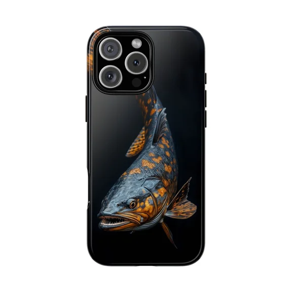 Muskellunge Lunge Fish Catch Design Case for iPhone 17 11 12 13 14 15 16 Pro Max