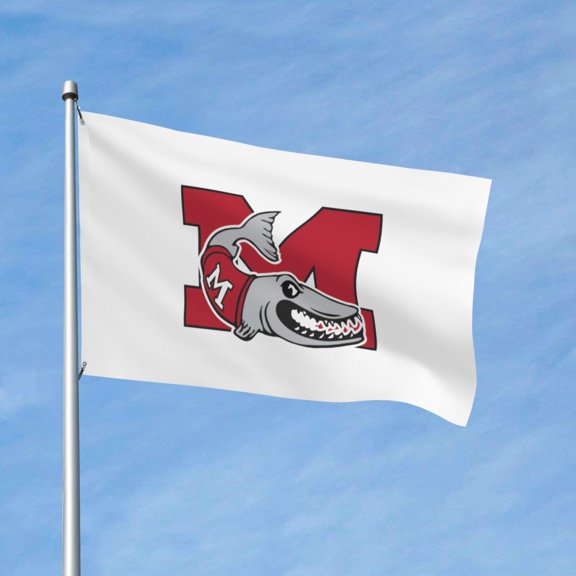 Muskingum University Logo 3x5 Ft Flag Double Sided Indoor Outdoor Double Stitched Polyester Flag With 2 Grommets-Both Side Can Be Read