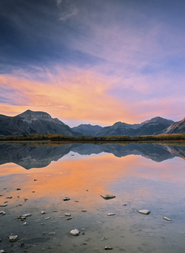 Muskinonge Lake Waterton Lakes National Park Alberta Canvas Art - Darwin Wiggett Design Pics (12 x 17)