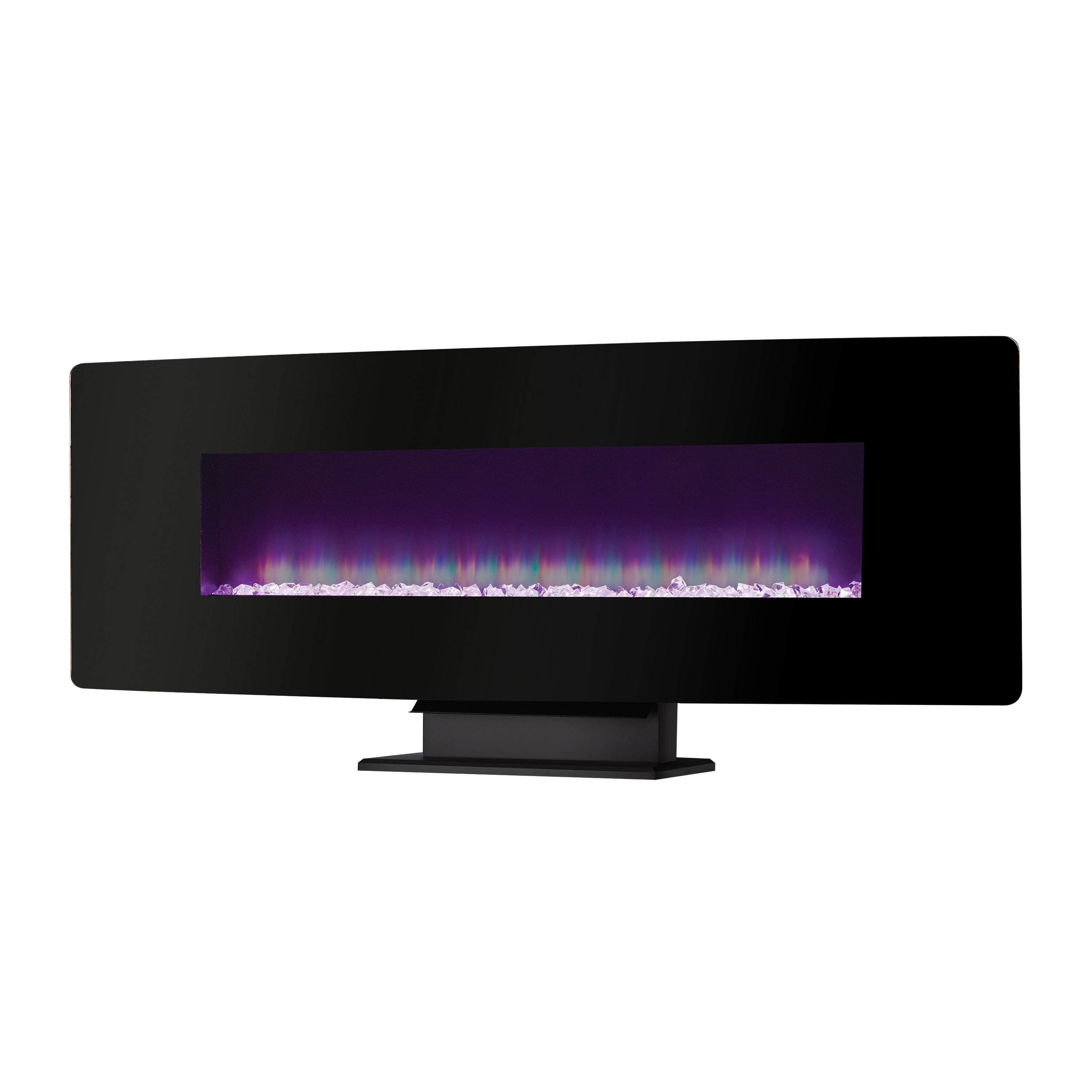 Muskoka 48 in. Curved Front Wall Mount Electric Fireplace in Black Glass Sansujyuku sansujyuku.com