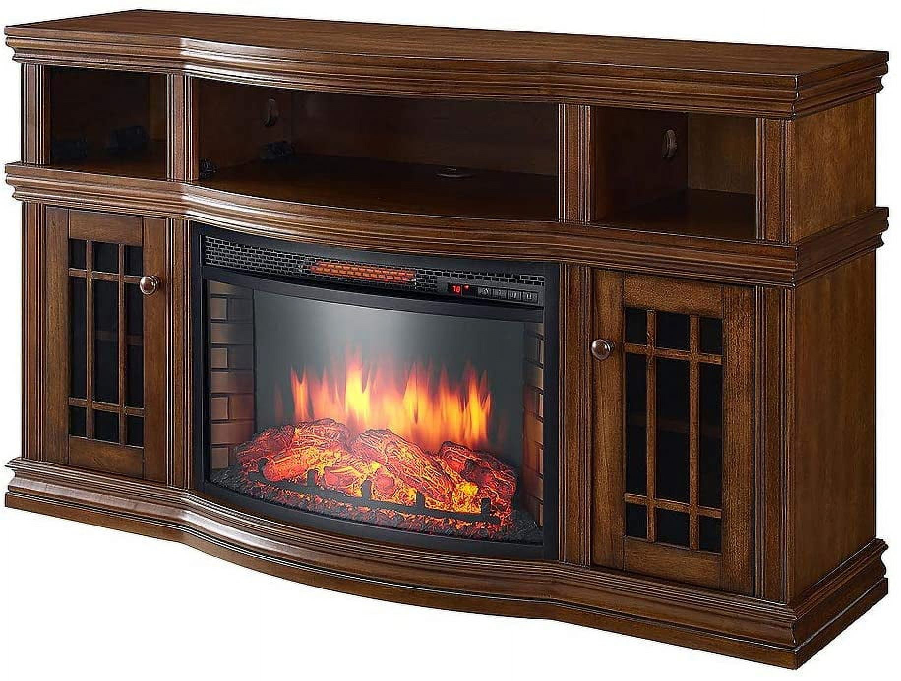 Glendon electric fireplace entertainment center deals