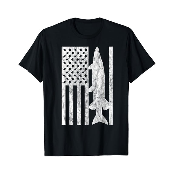 Musky Fishing American Flag Muskie T-Shirt - Walmart.com