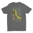 thumbnail image 1 of Musky Fishing Camouflage American Flag Muskie Unisex T-Shirt, 1 of 2