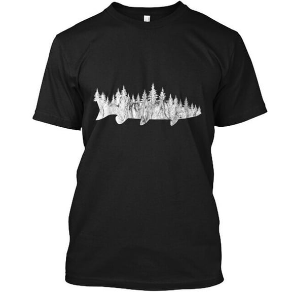 Musky Fishing Fores Outdoor Fishi T-Shirt Made in the USA Size S to 5XL