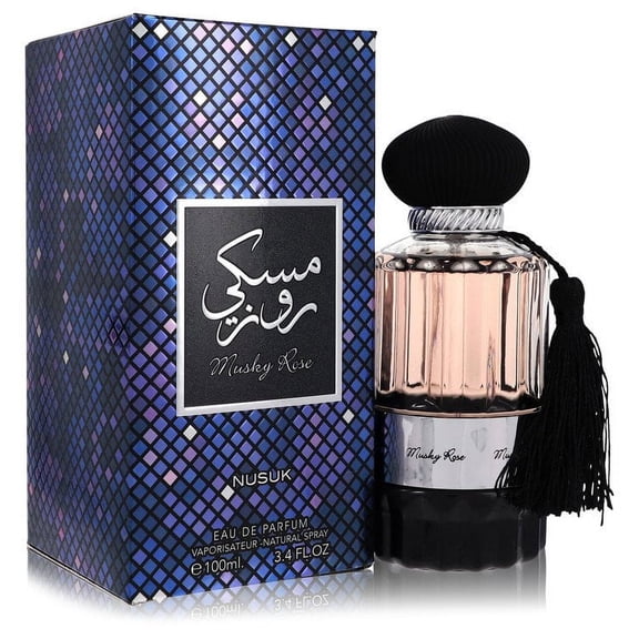 Musky Rose by Nusuk Eau De Parfum Spray (Unisex) 3.4 oz for Women Pack of 2