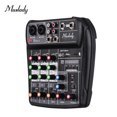 thumbnail image 1 of Muslady AI-4 Compact Mixing Console Digital Audio Mixer 4-Channel Bluetooth MP3 USB Input for Music Recording DJ Network Live Broadcast Karaoke, 1 of 7