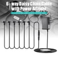 thumbnail image 1 of Muslady Guitar Effect Pedal Power Supply Adapter with 6 Ways Daisy Chain Cable Power Line Right Angle, 1 of 7