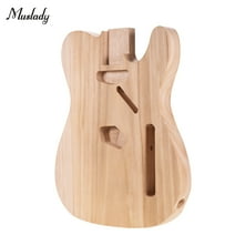 Muslady TL-T02 Unfinished Electric Guitar Body Sycamore Wood Blank Guitar Barrel for TELE Style Electric Guitars DIY Parts