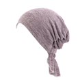 thumbnail image 1 of Muslim Hat for Women Reversible Adjustable Solid Color Hat Leisure Yashmak Stand-Ear Sleep Caps Satin Lined Hair Bonnets Wrinkled Headcap Elastic Hairband Beauty Hairdressing Hat Chemotherapy Hat, 1 of 2