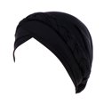 thumbnail image 1 of Muslim Hat for Women Solid One Tail Chemo Beanie Scarf Turban Elastic Warm Wrap Cap Reversible Adjustable Beading Braid Hat Muslim Ruffle Cancer Wrap Cap Sleep Cap, 1 of 2