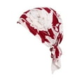 thumbnail image 1 of Muslim Headwear AURORADY Women India Muslim Elastic Turban Print Cotton Hat Head Scarf Wrap, Baseball Caps C, 1 of 2