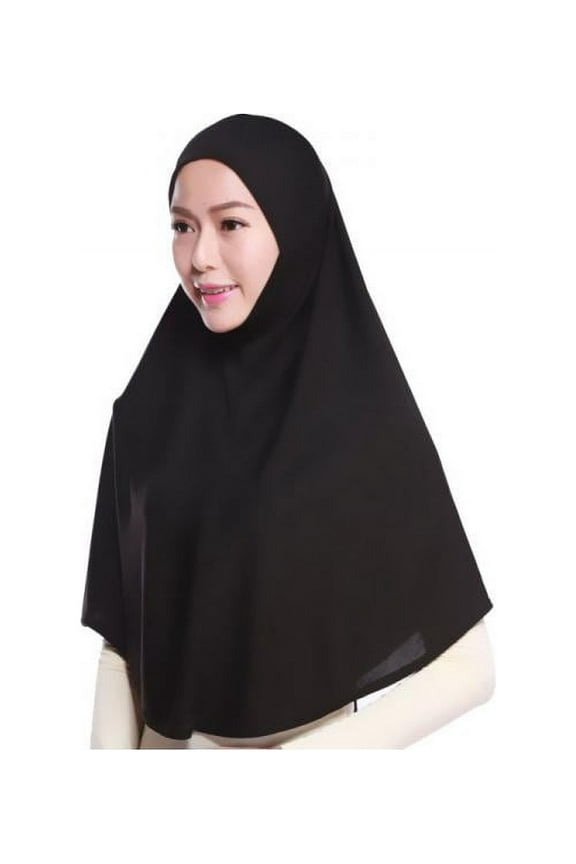 Muslim Hijab Amira Islamic Solid Soft Wrap Scarf Long Hejab Head Shawls Cotton