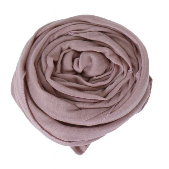 Muslim Jersey Hijab Scarf Women Double Loop Instant Scarf Femme Musulman Islamic Headscarf Cotton Shawl Wrap Bandana 180*85cm (14,180-85cm)