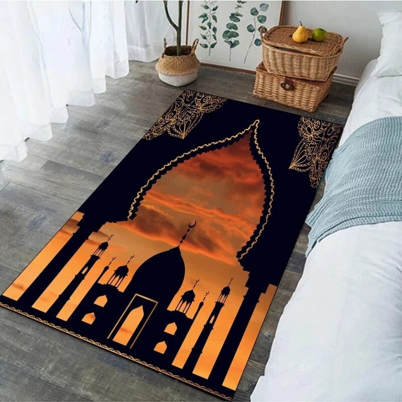 Muslim Prayer Carpet Islamic Muslim Ramadan Carpet for Living Room