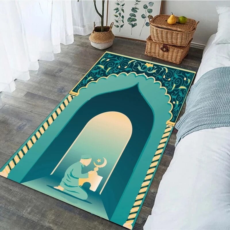 Muslim Prayer Carpet Islamic Muslim Ramadan Carpet for Living Room ...