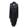 thumbnail image 1 of Muslim Prayer Dress Shiny Rhinestones One Piece Hoodie Abaya Dress for Women Islamic Long Maxi Dresses, 1 of 4