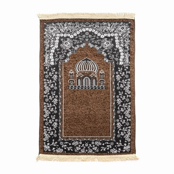 Muslim Prayer mat Extra Soft and Thick Padded Rug for Eid Travel Ramadan Islamic Gift and Great for Knees and Forehead