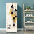 thumbnail image 1 of Muslim Ramadan Decoration Fridge Stickers Door Cover Mubarak Kareem Lantern Refrigerator Wallpaper Self Adhesive Vinyl Wrap Film, 1 of 5