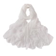 thumbnail image 1 of Muslim Scarf for Women! Yigetop Women's Solid Color Crinkled Hat with Muslim Ethnic Hijab Women's Fashion Scarves White A, 1 of 9