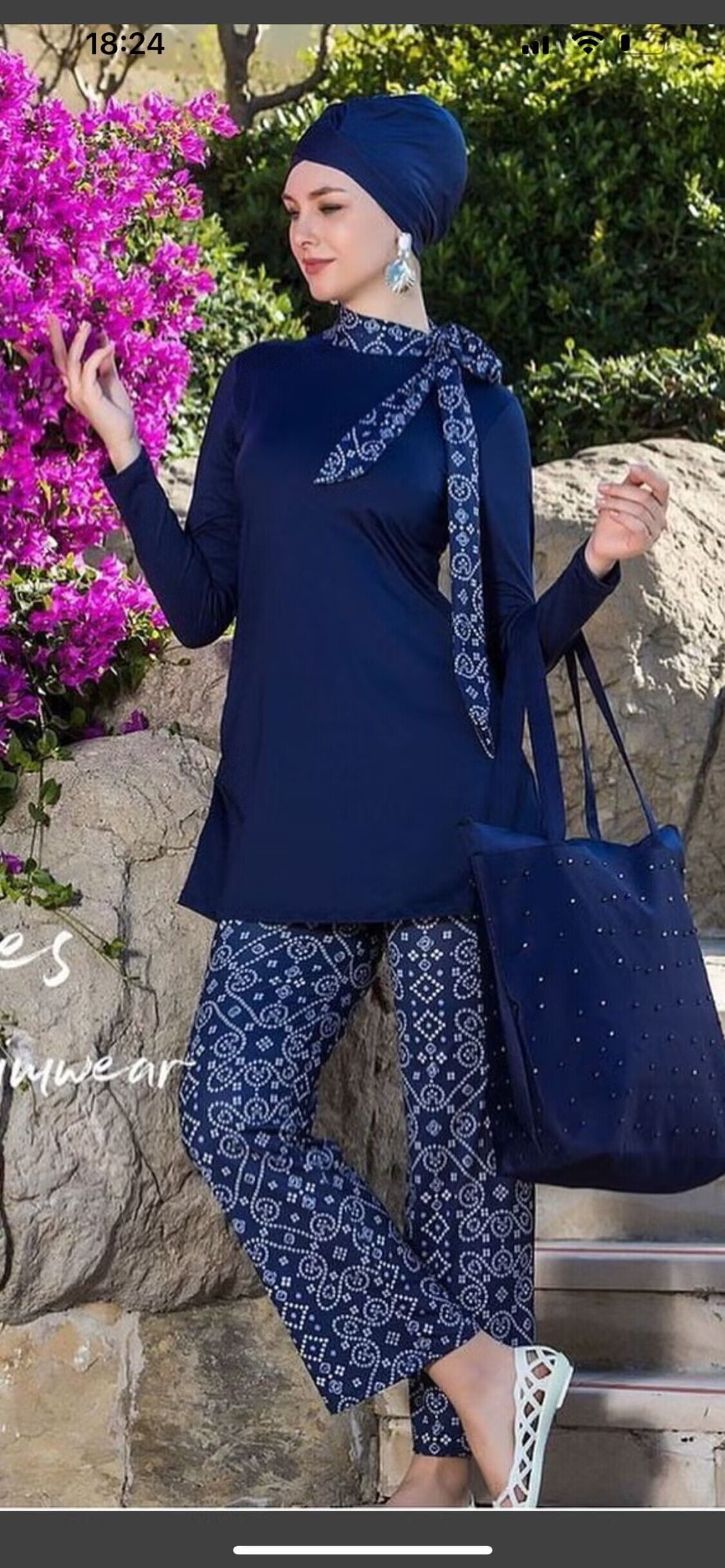 Muslim Swimwear Hijab Modest Swimsuit Women Islamic Swimming Suit Cover