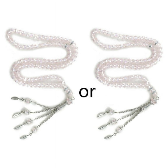 Muslim Tasbih 99 Beads Islam Prayer Crystal Rosary Islamic Worship Ceremony Religious Eid Ramadan Present Pray Accessori