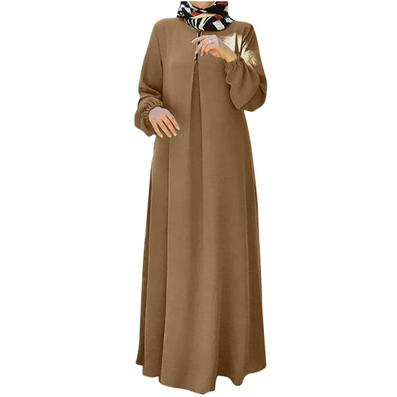 Muslim Womens Jilbab Plus Size Islamic Ramadan Abaya Dress One Piece Prayer Garment Abaya Dubai Islam Robe Caftan