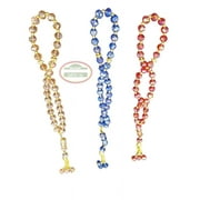 Muslim prayer beads[12 Pack]Islamic prayer beads 33ct Tasbeeh counter 10mm misbaha Islamic Favors Islamic wedding Favors Crystal prayer beads Islamic Gifts 123