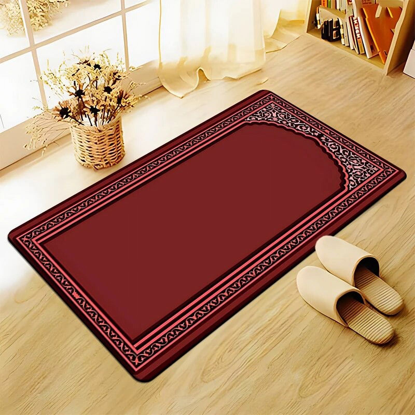 Muslim prayer carpet floor mat living room door plush non slip chair
