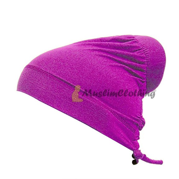 MuslimClothing Purple Hair Bun Underscarf