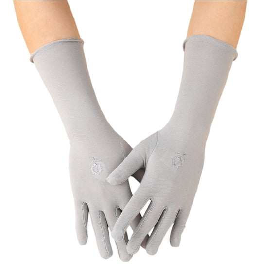 Muslims Arab Gloves For Women Sunproof Arm Covers Arabian Hand Gloves For Islams Gray