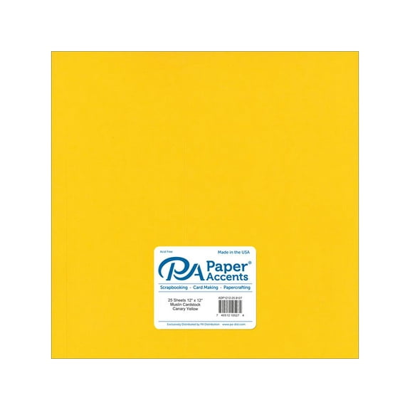 Muslin 12x12 Canary Yellow