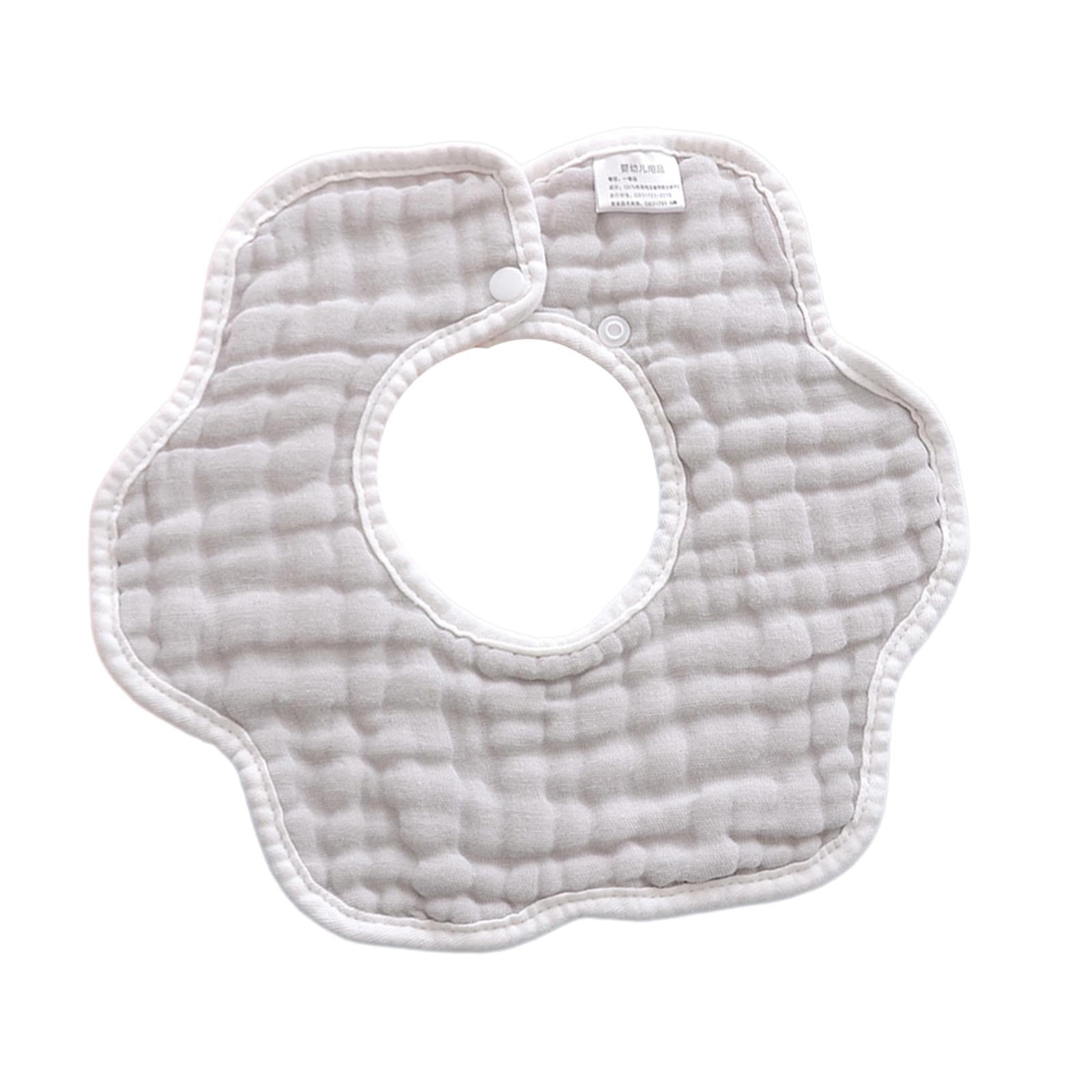 Muslin Baby Bib Bib Lap Bib 8 Organic Cotton Unisex Girls Adjustable（1