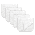5 Pack Baby Burp Cloths, Ultra Soft Absorbent Cotton Rags, Registry