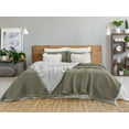 thumbnail image 1 of Muslin Blanket 4 Layers, Soft Bedspread, 100% Turkish Cotton Khaki Muslin Bed Cover, 63 x 90 in, 1 of 3