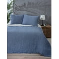 thumbnail image 1 of Muslin Blanket 4 Layers, Soft Bedspread, 100% Turkish Cotton Muslin Bed Cover, Reversible Coverlet, Indigo Blue, 91x95 inches, Queen Size, 1 of 5