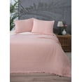 thumbnail image 1 of Muslin Blanket 4 Layers, Soft Bedspread, 100% Turkish Cotton Muslin Bed Cover, Reversible Coverlet, Powder Pink, 95x102 inches, King Size, 1 of 3