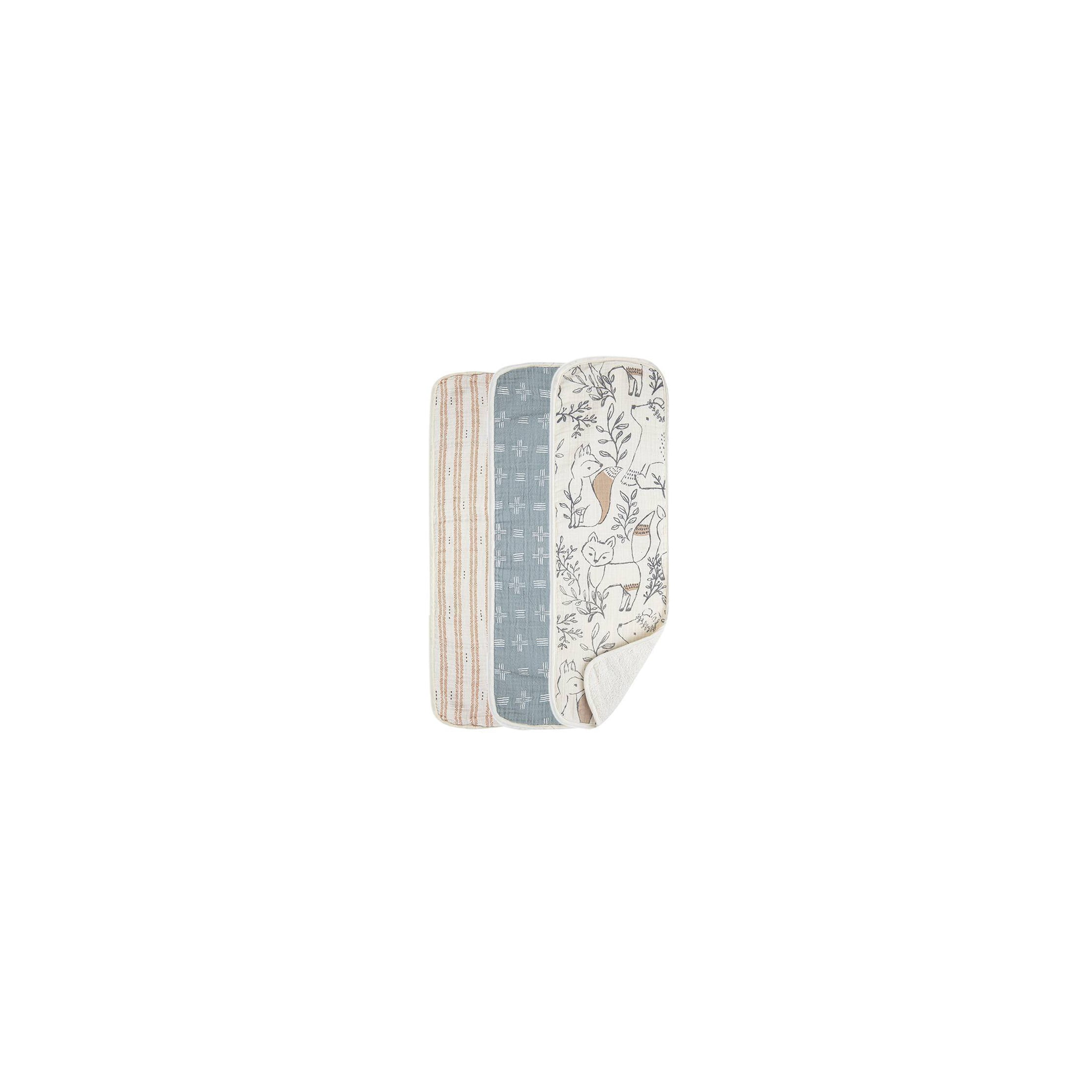 Muslin Burp Cloth Set - Ezra - 3pk